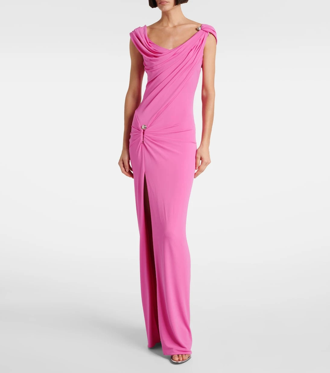 Versace - Safety Pin draped gown