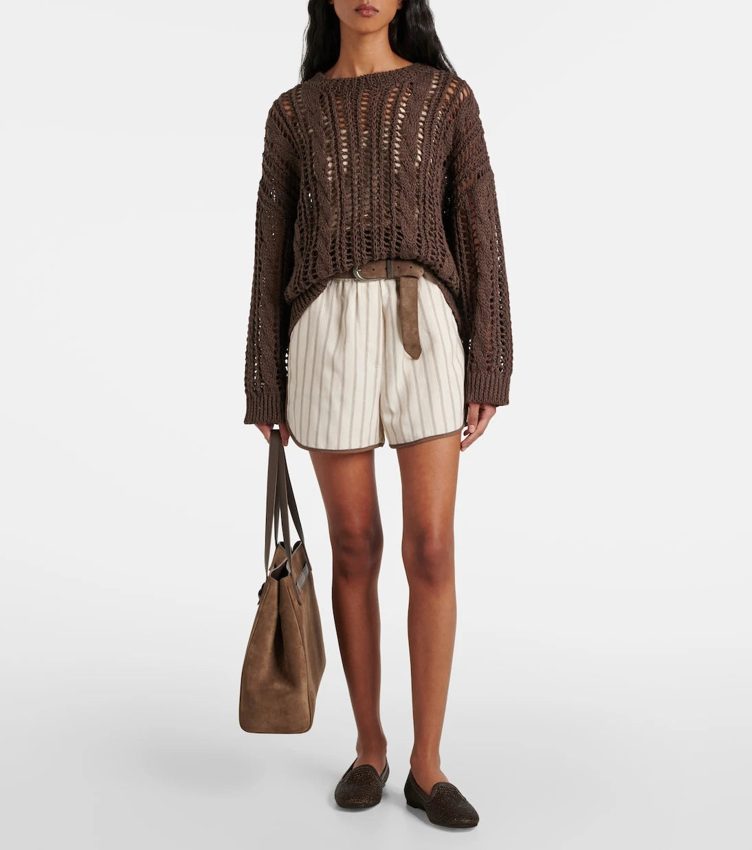 Brunello Cucinelli - High-rise Bermuda shorts