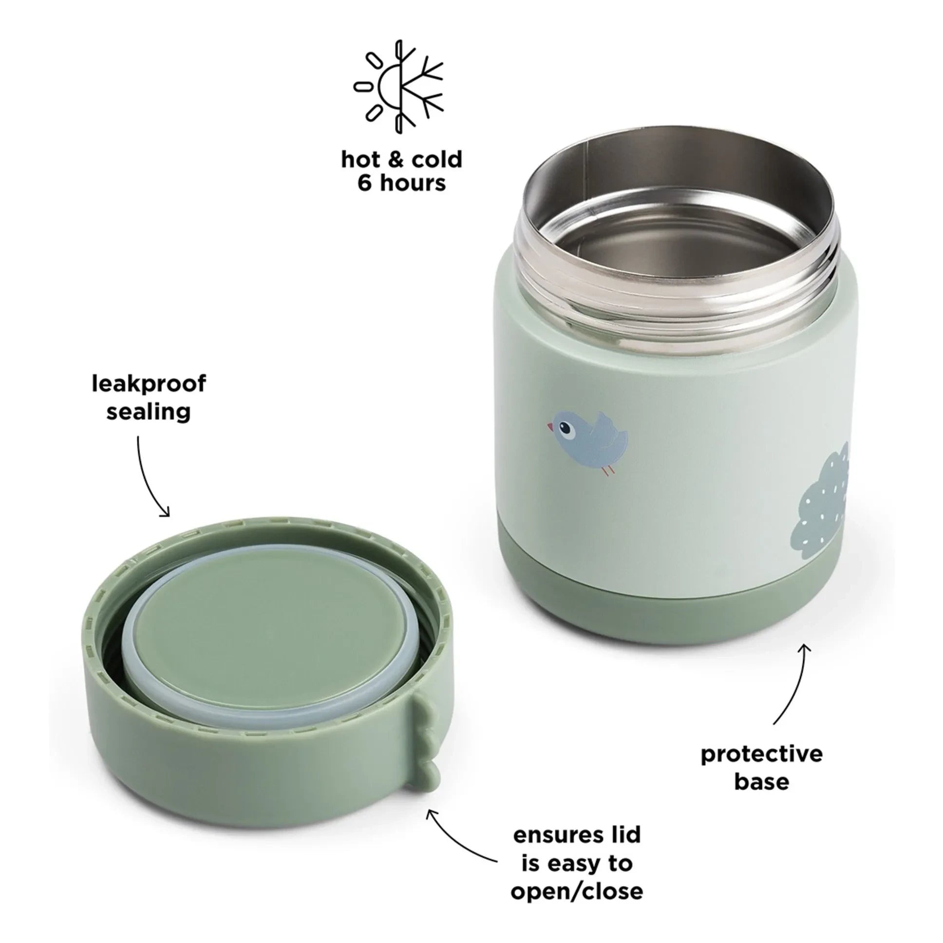 Done by deer - Playground insulated lunch box | Sage