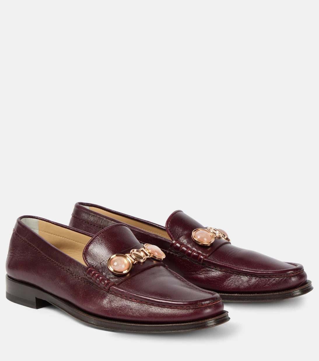 Gabriela Hearst - Melchora embellished leather loafers