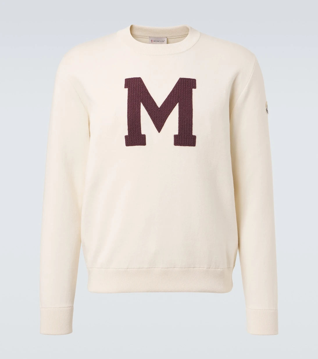 Moncler - Embroidered cotton-blend sweater