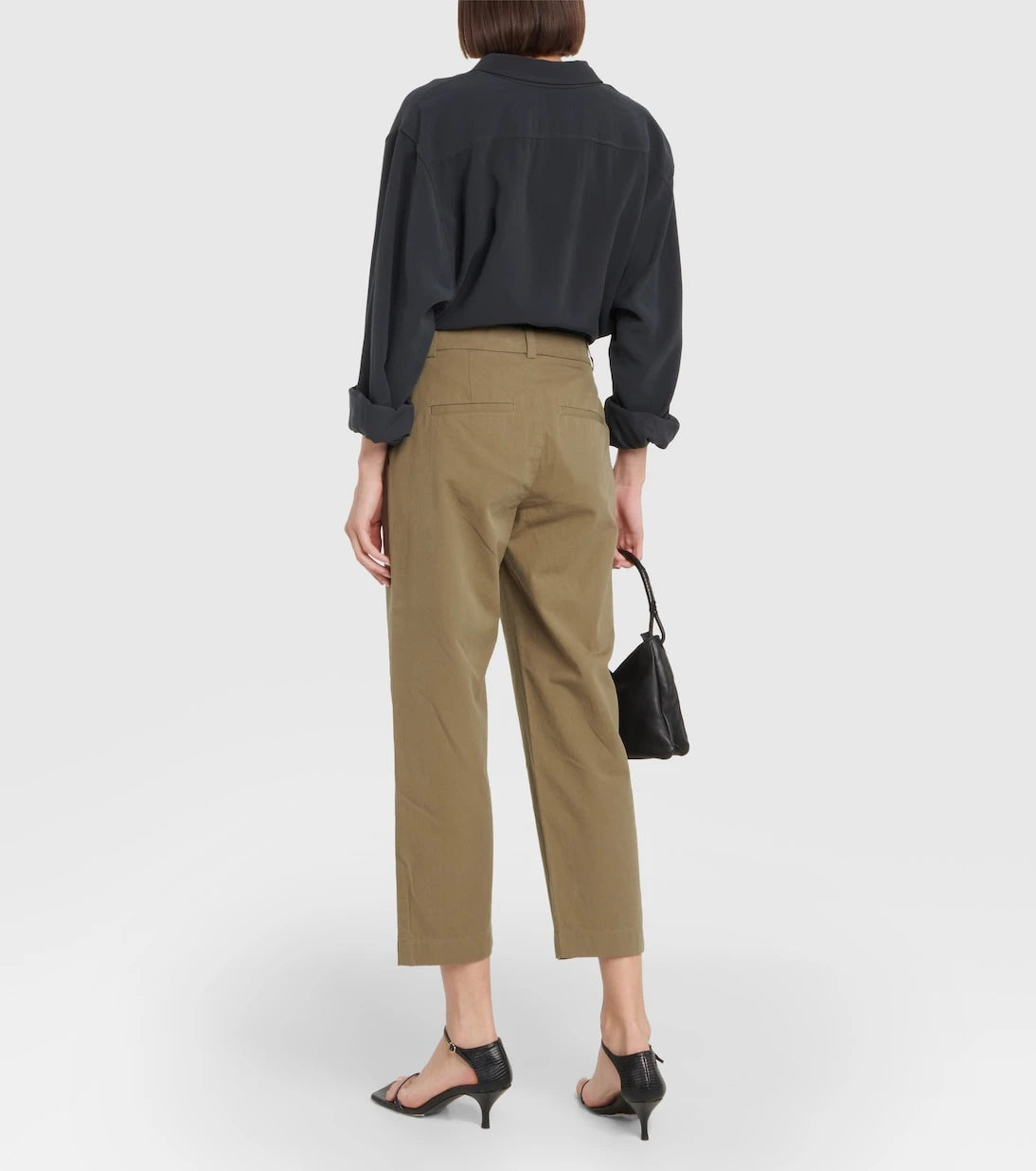 Vince - Mid-rise cropped cotton pants