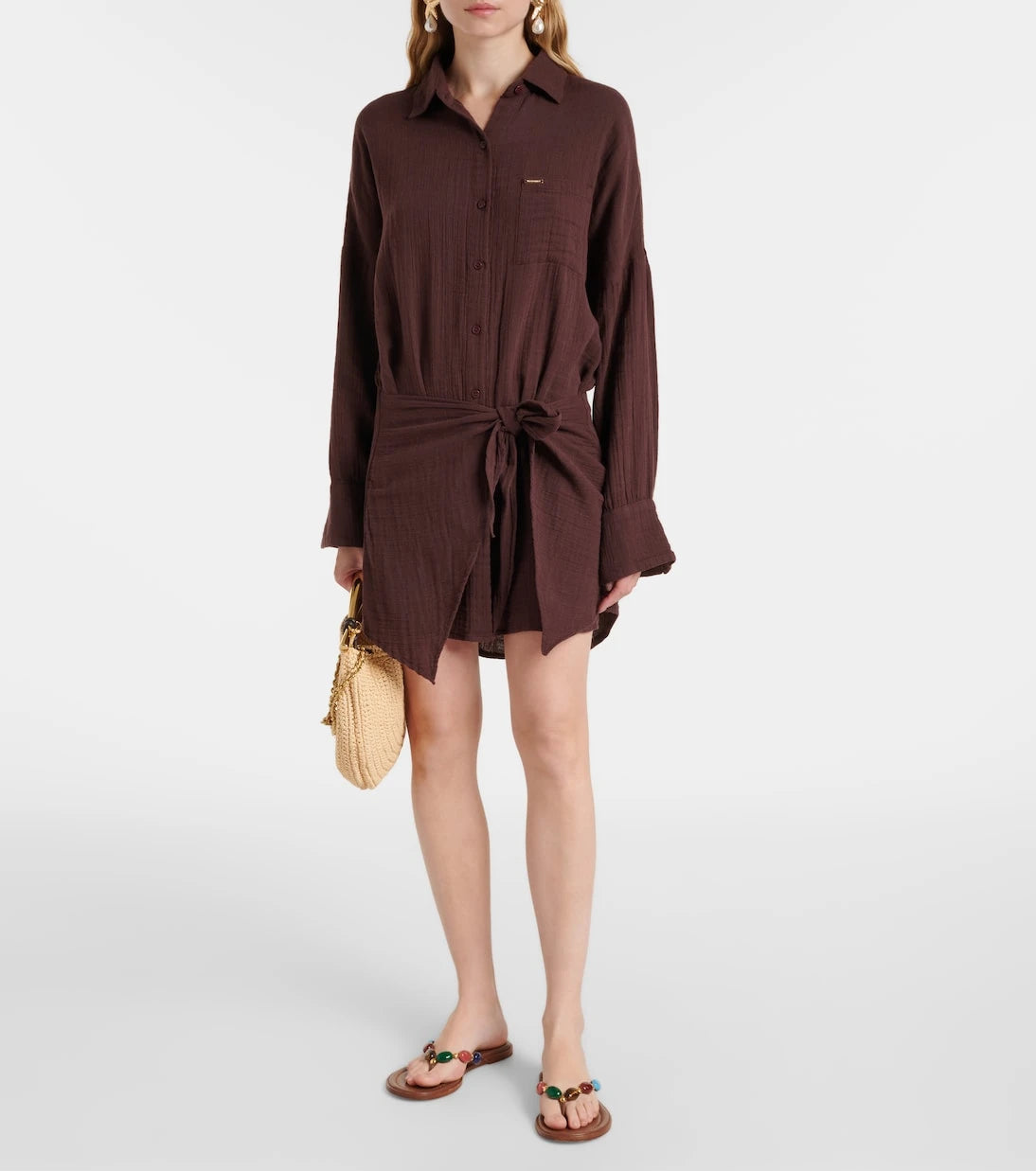 Melissa Odabash - Sara cotton shirt dress