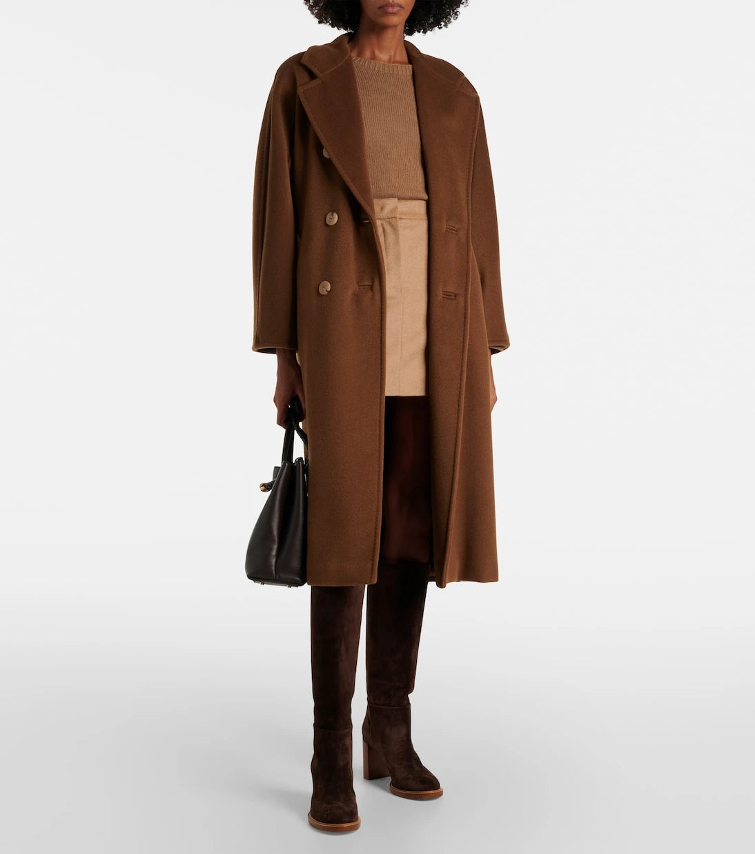 Max Mara - Ancella camel hair miniskirt