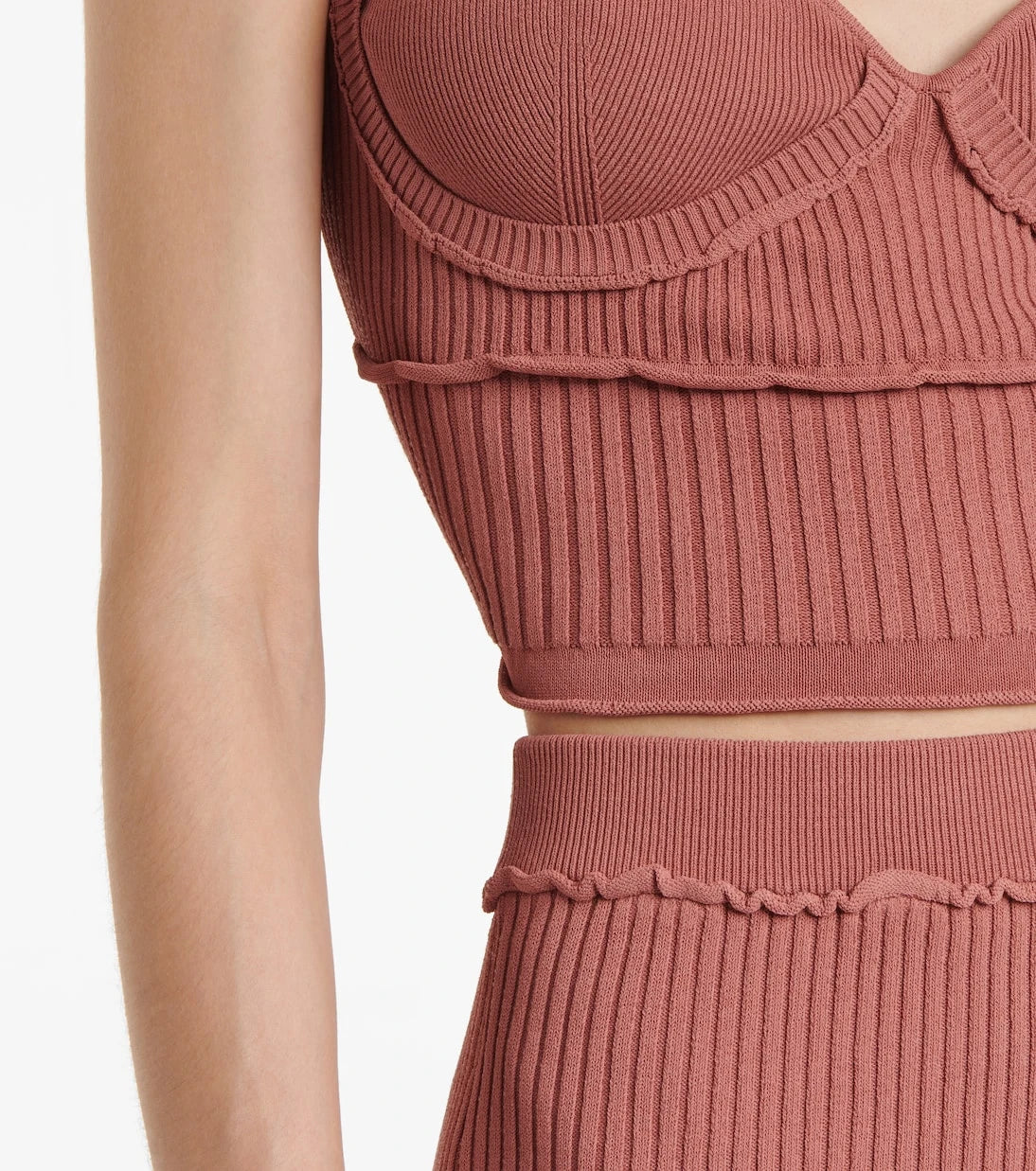 Altuzarra - Piper ribbed-knit bustier