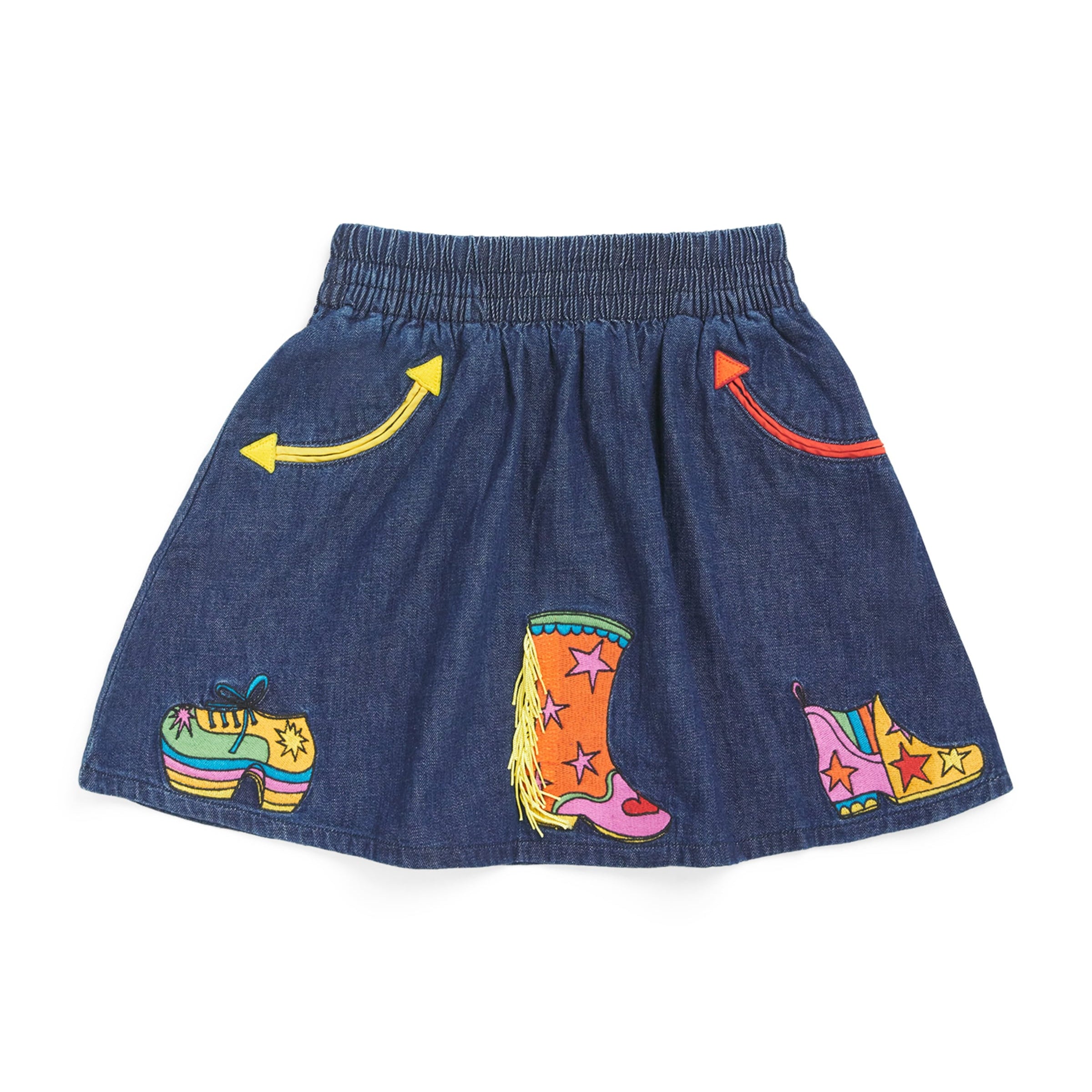 Stella McCartney Kids Organic Denim Cowgirl Boots Skirt (3-14+ Years)