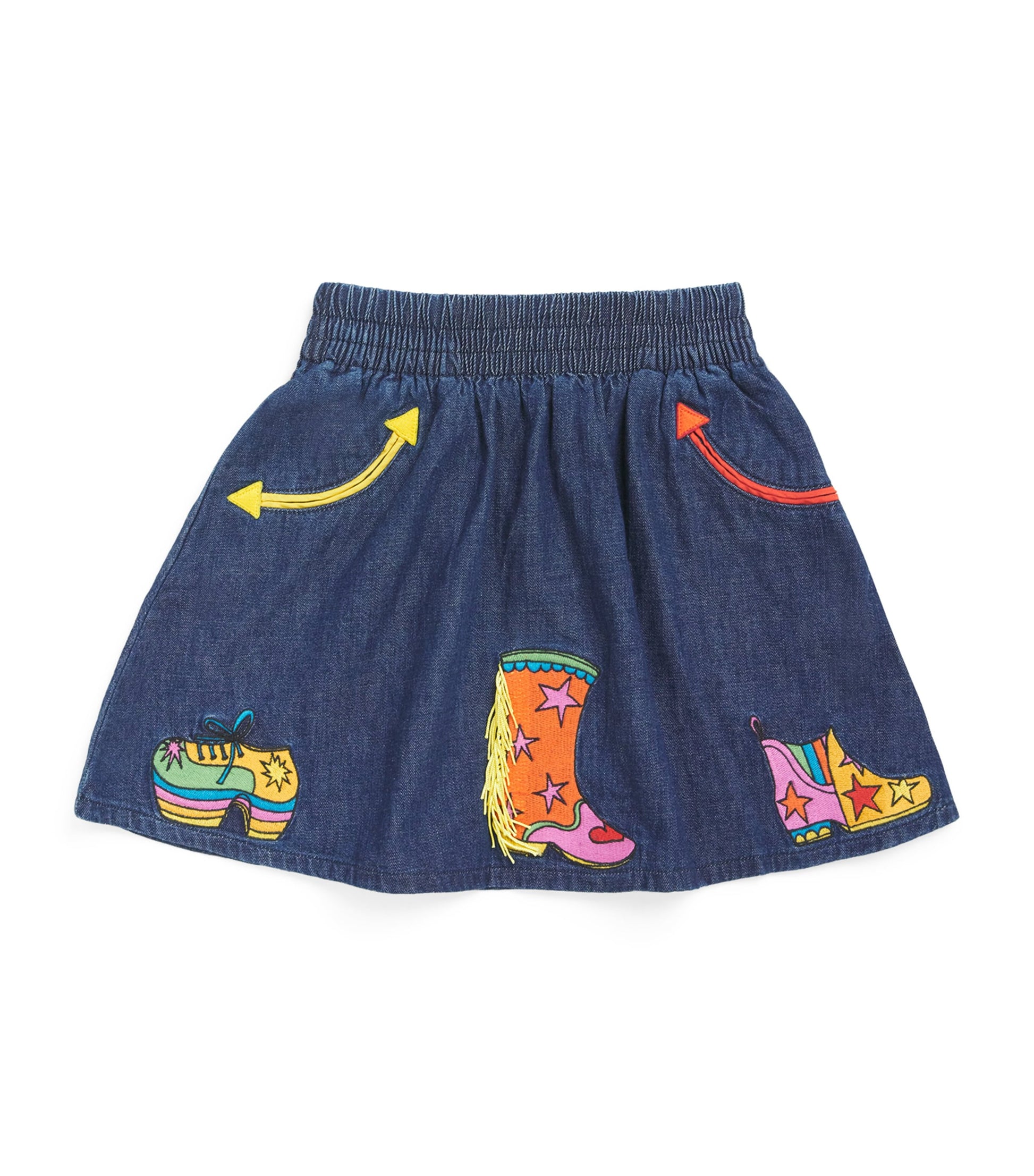 Stella McCartney Kids Organic Denim Cowgirl Boots Skirt (3-14+ Years)