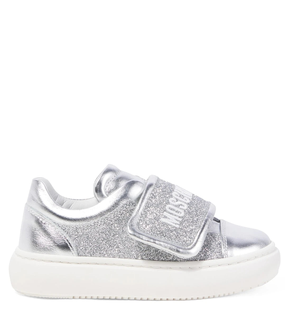 Moschino Kids - Logo leather sneakers