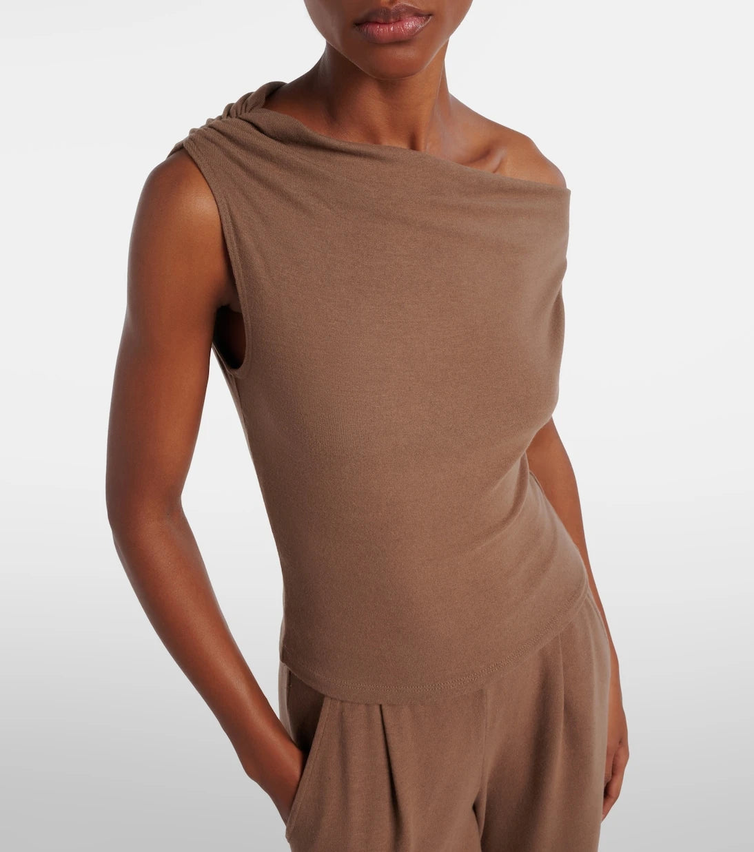 Leset - Lauren asymmetric jersey top