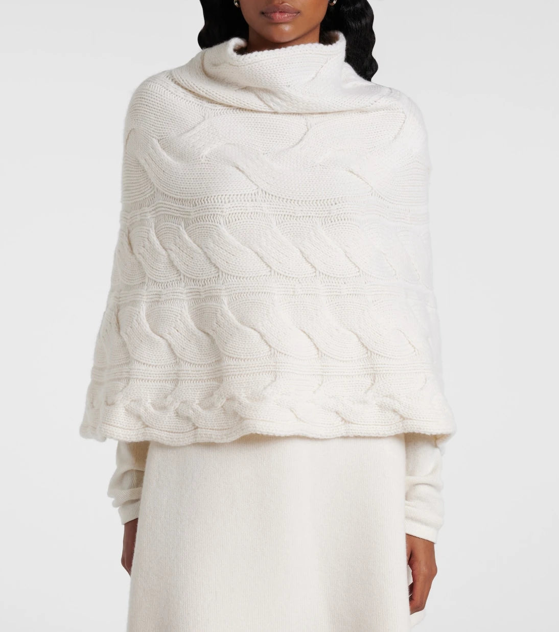 Lisa Yang - Evanna cable-knit cashmere cape