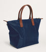 Harrods Navy Grab Nylon Tote Bag