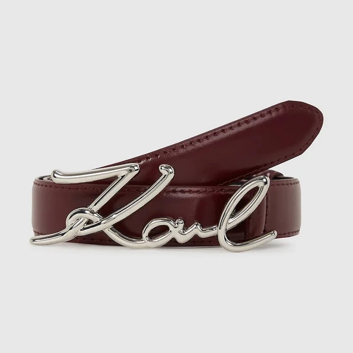 Karl Lagerfeld колан дамски от кожа K/SIGNATURE