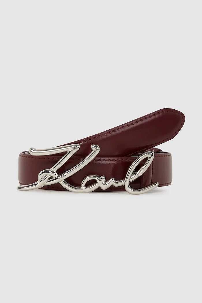 Karl Lagerfeld колан дамски от кожа K/SIGNATURE