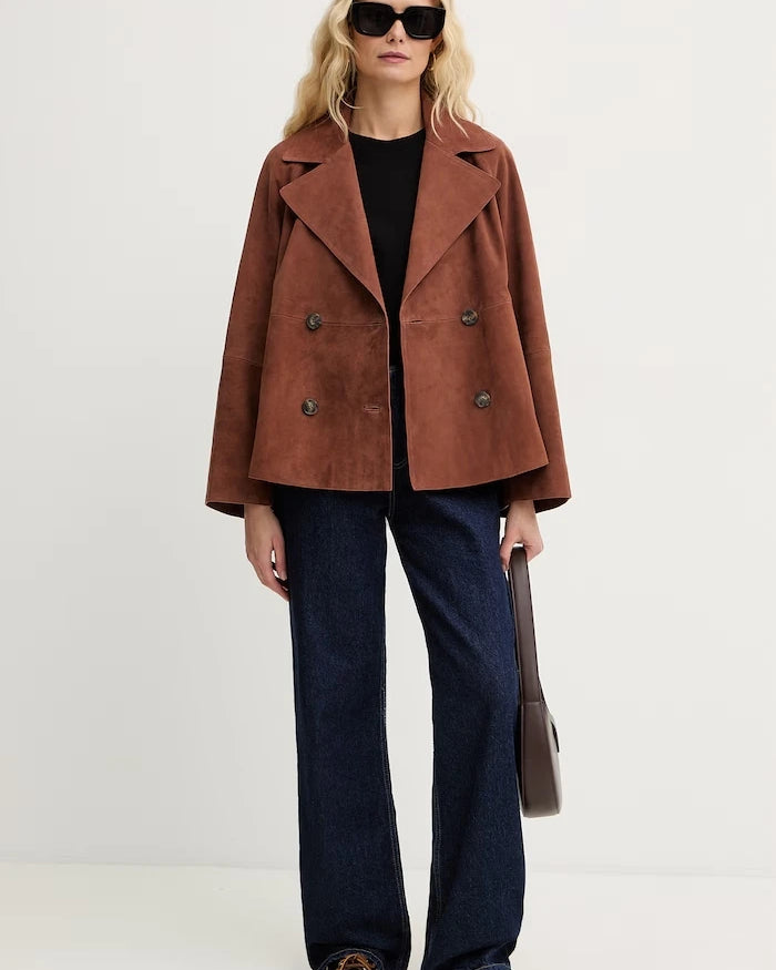 Weekend Max Mara kısa kadın süet SOSPIRO