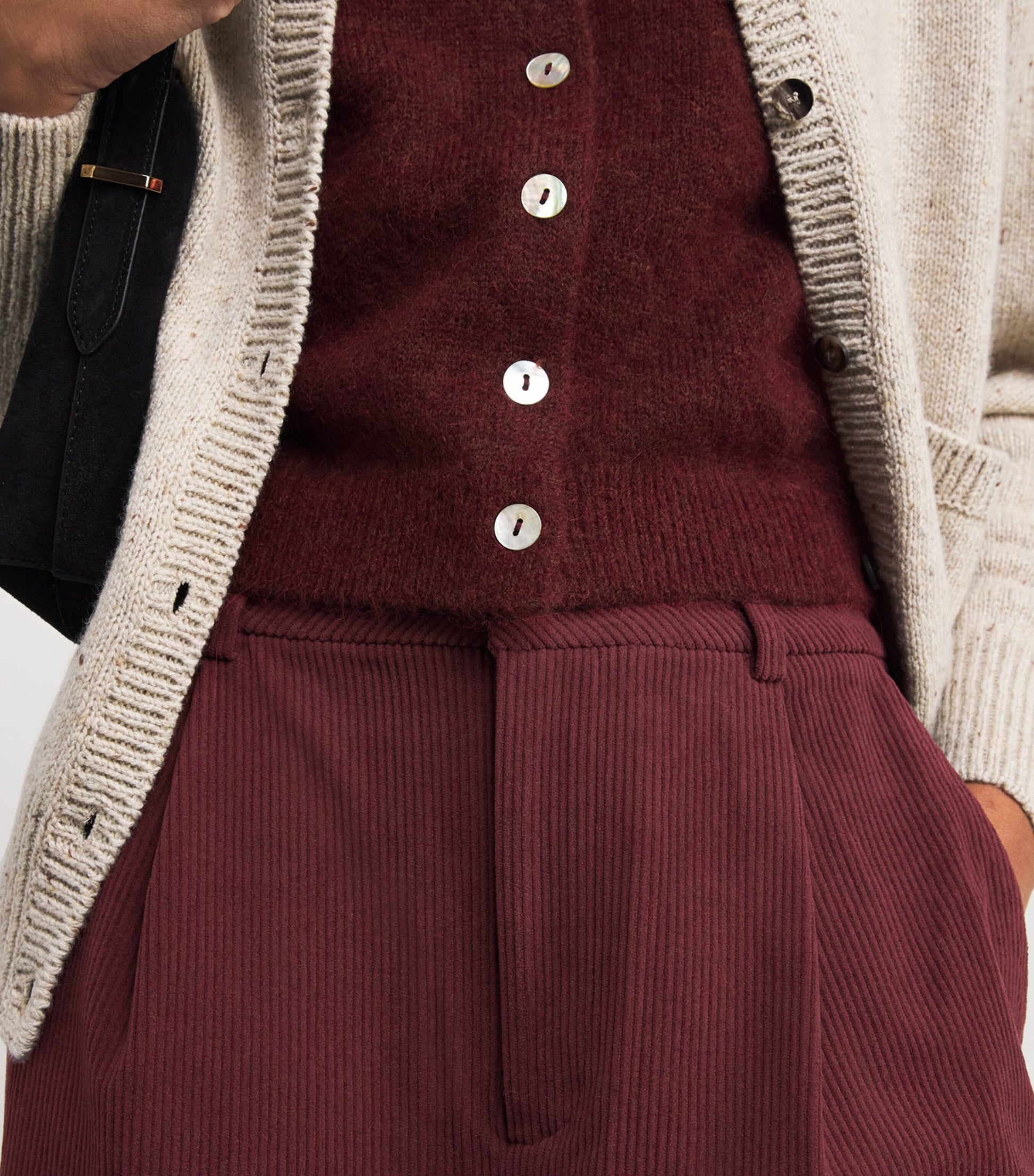 Brown Wide-Leg Floris Trousers