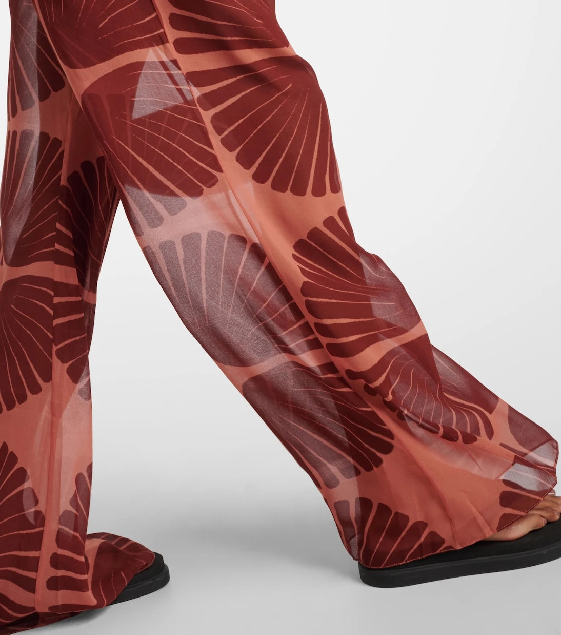 Johanna Ortiz - Printed georgette wide-leg pants