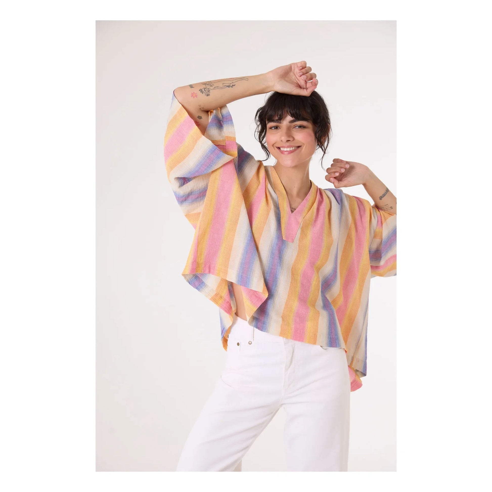Sacrécoeur - Eline Brasilia blouse | Orange