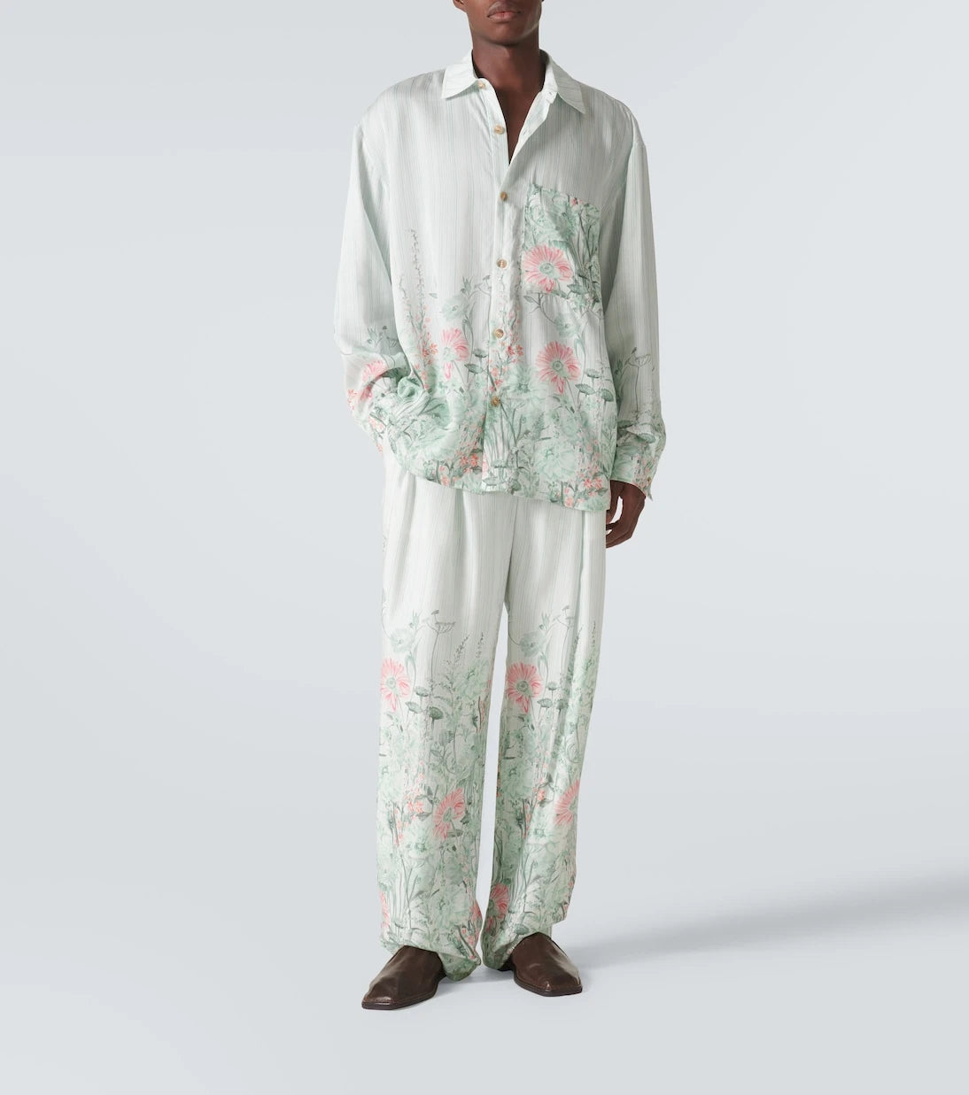 King & Tuckfield - Grant floral wide-leg pants