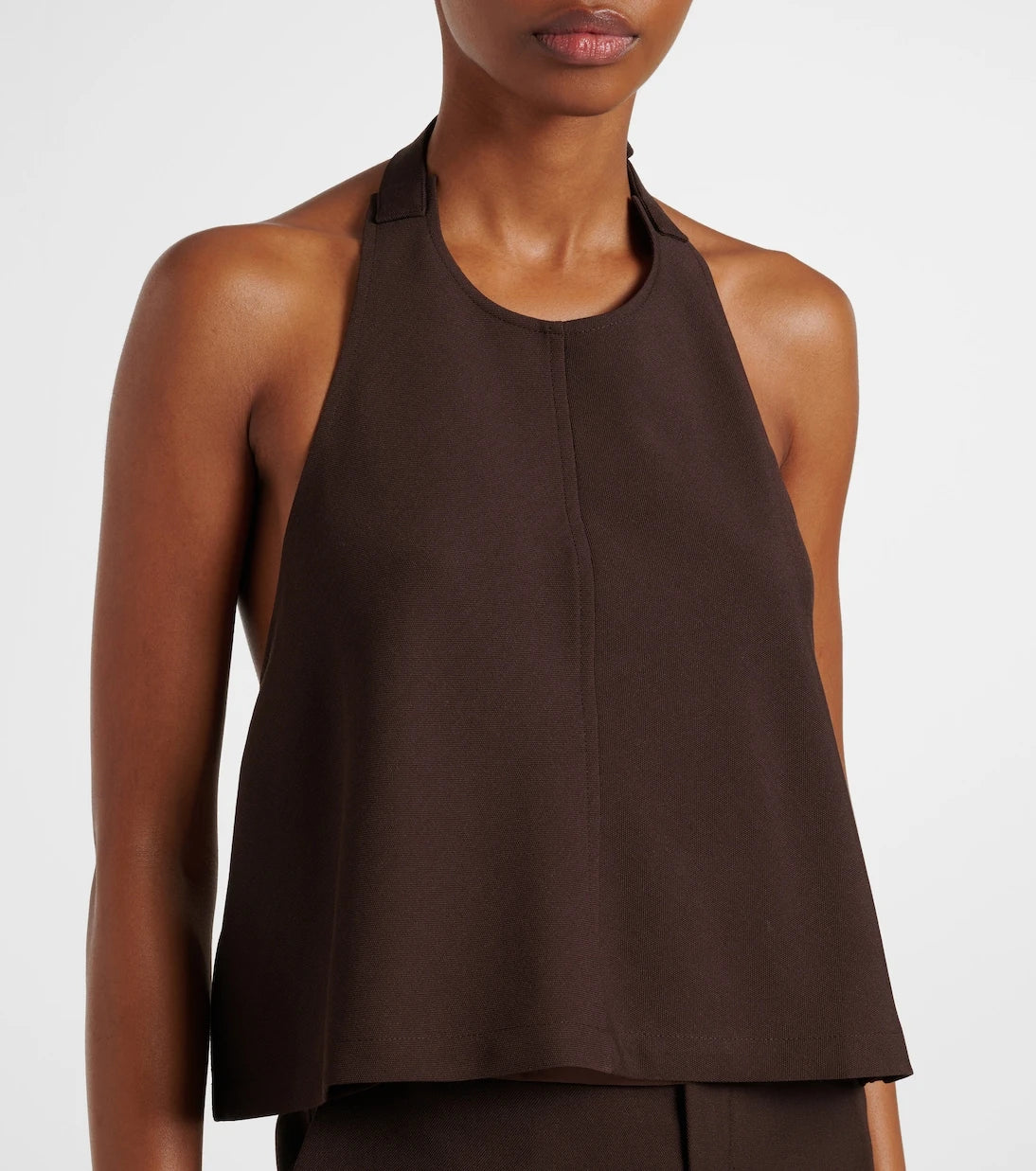 Wardrobe.NYC - Open-back halterneck wool top