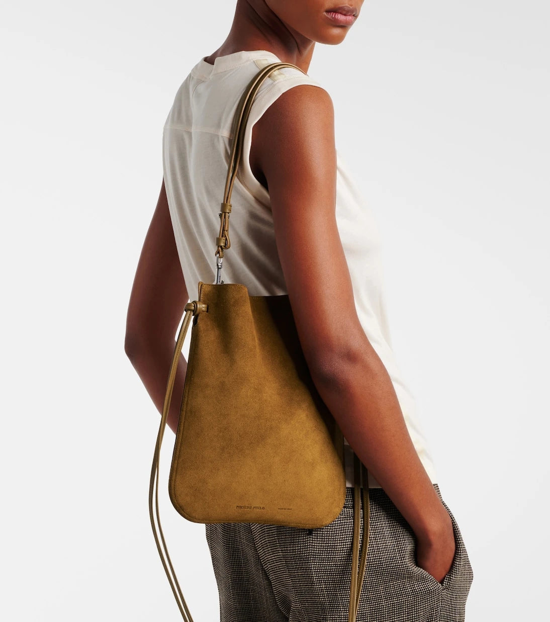 Phoebe Philo - Gig Pouch suede shoulder bag