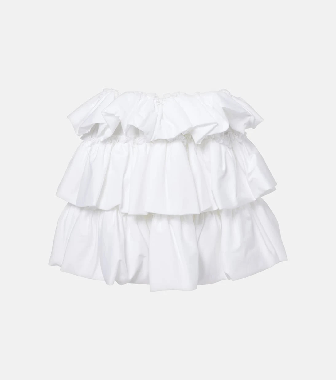Noir Kei Ninomiya - Tiered cotton miniskirt