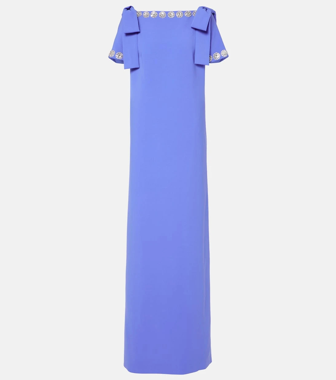 Carolina Herrera - Embroidered bow-detail crêpe gown