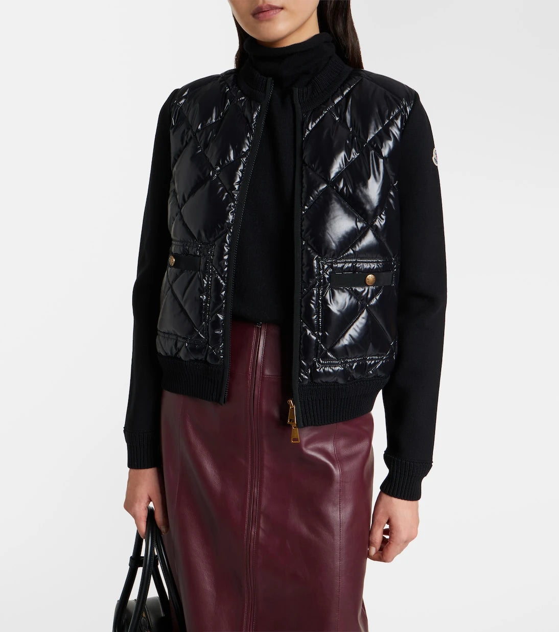 Moncler - Down-paneled cotton cardigan