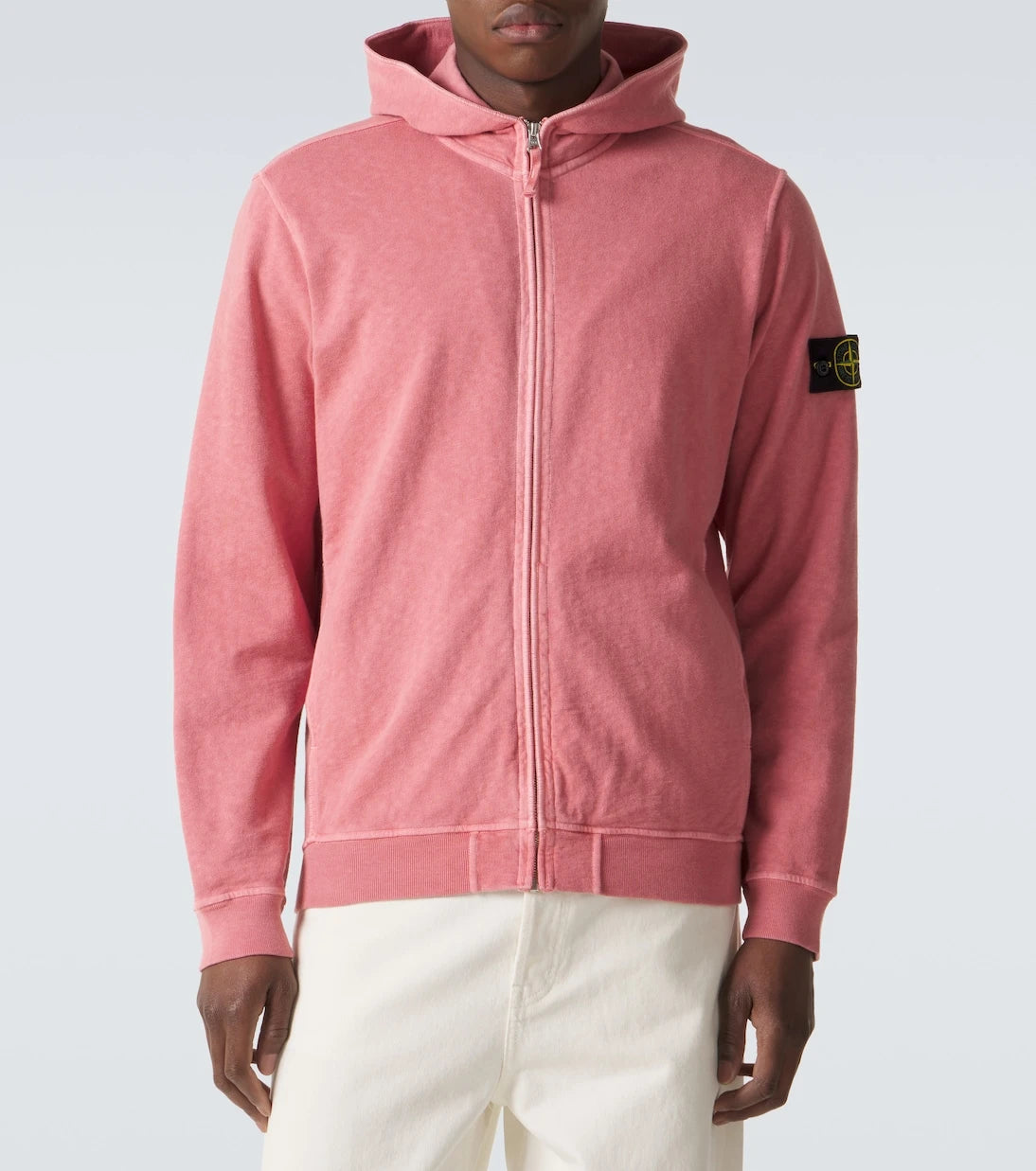 Stone Island - Compass cotton zip-up hoodie