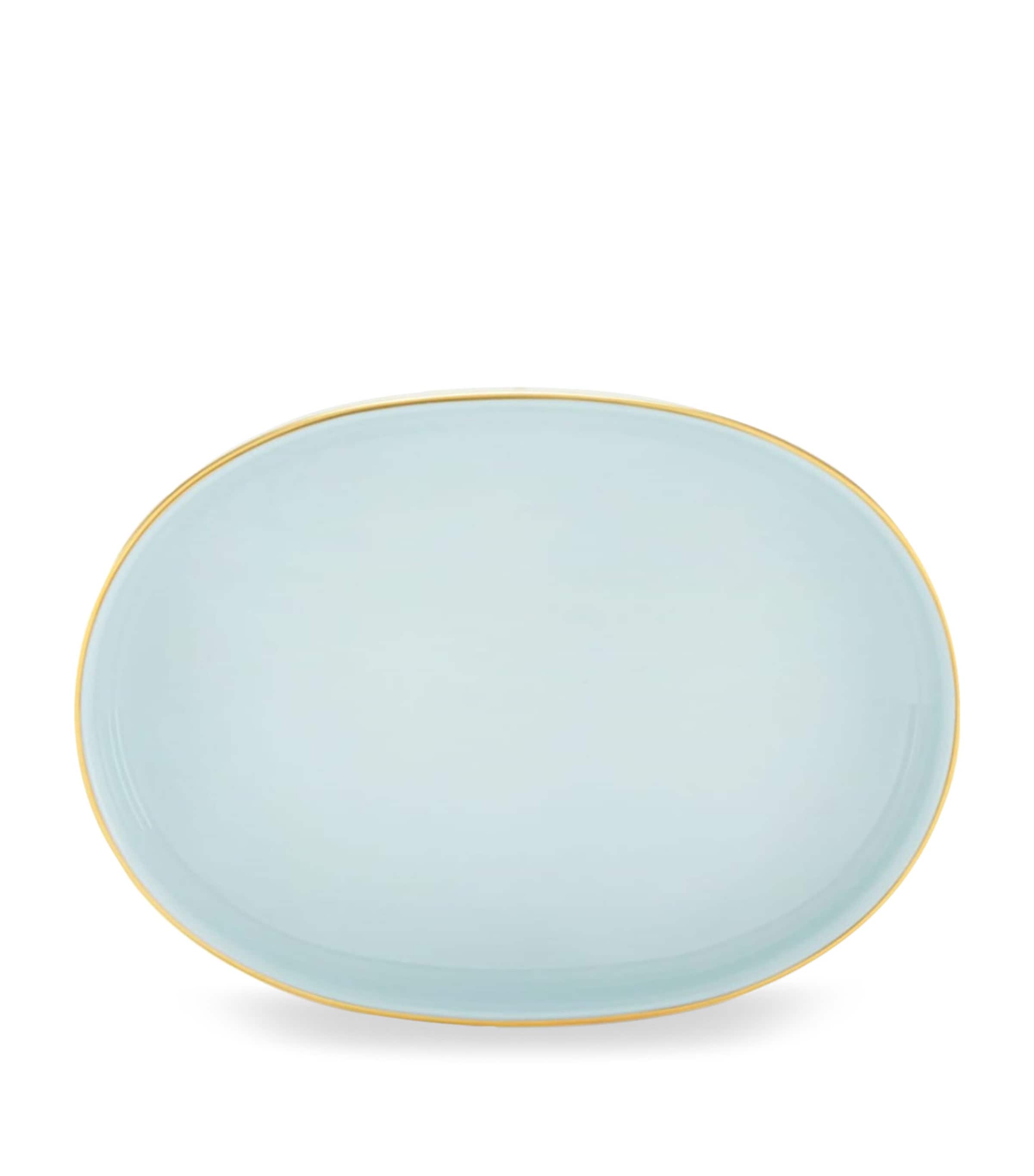 Porcelain Colonna Diva Verde Pickle Dish (21.5cm)