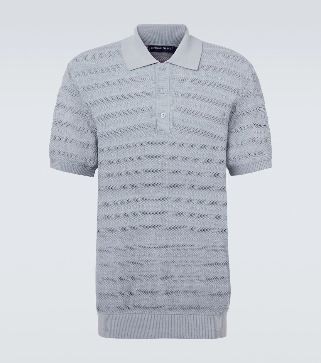 Frescobol Carioca - Vidal cotton jacquard polo shirt