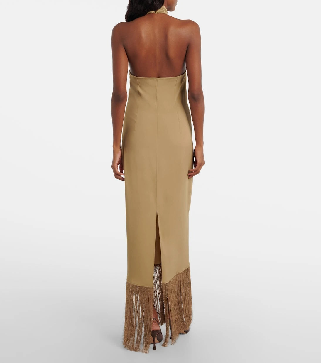 Taller Marmo - Berlin fringed crêpe cady gown