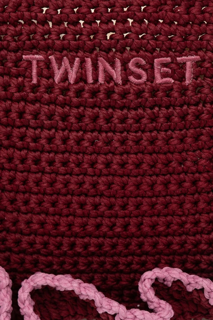 Twinset Örgü Kumaştan Kadın Crossbody Çanta