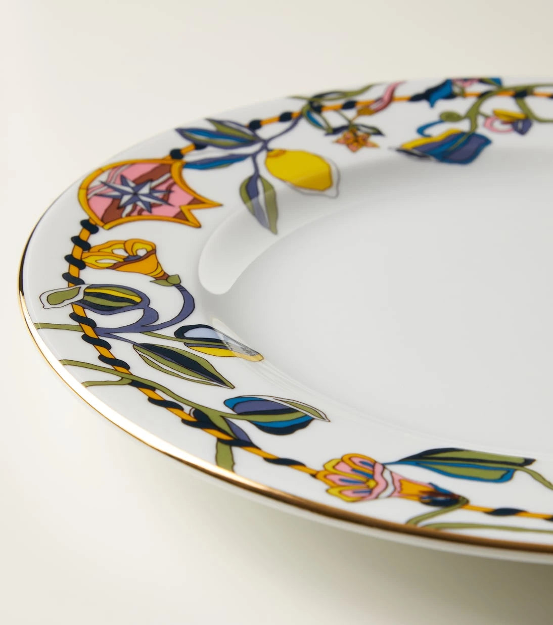 La DoubleJ - Borboni White set of 2 porcelain dinner plates