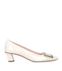 Ivory Décolleté Belle Vivier Pumps 45
