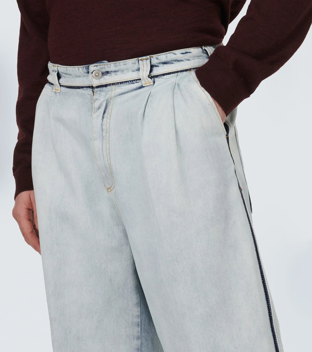 Maison Margiela - High-rise wide-leg jeans