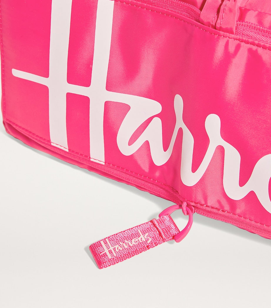 Pink Logo Pocket Shopper Bag