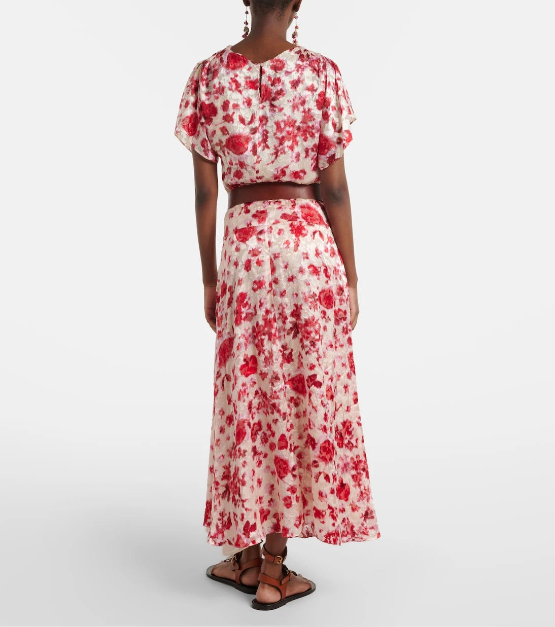 Isabel Marant - Hilza floral jacquard maxi skirt