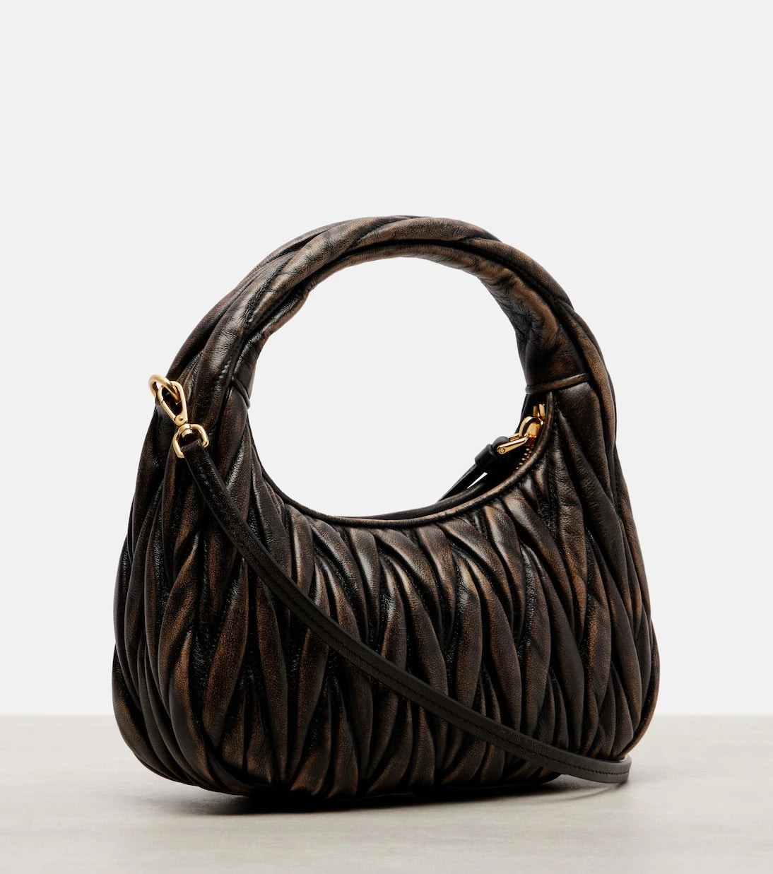 Miu Miu - Wander Small matelassé leather tote bag