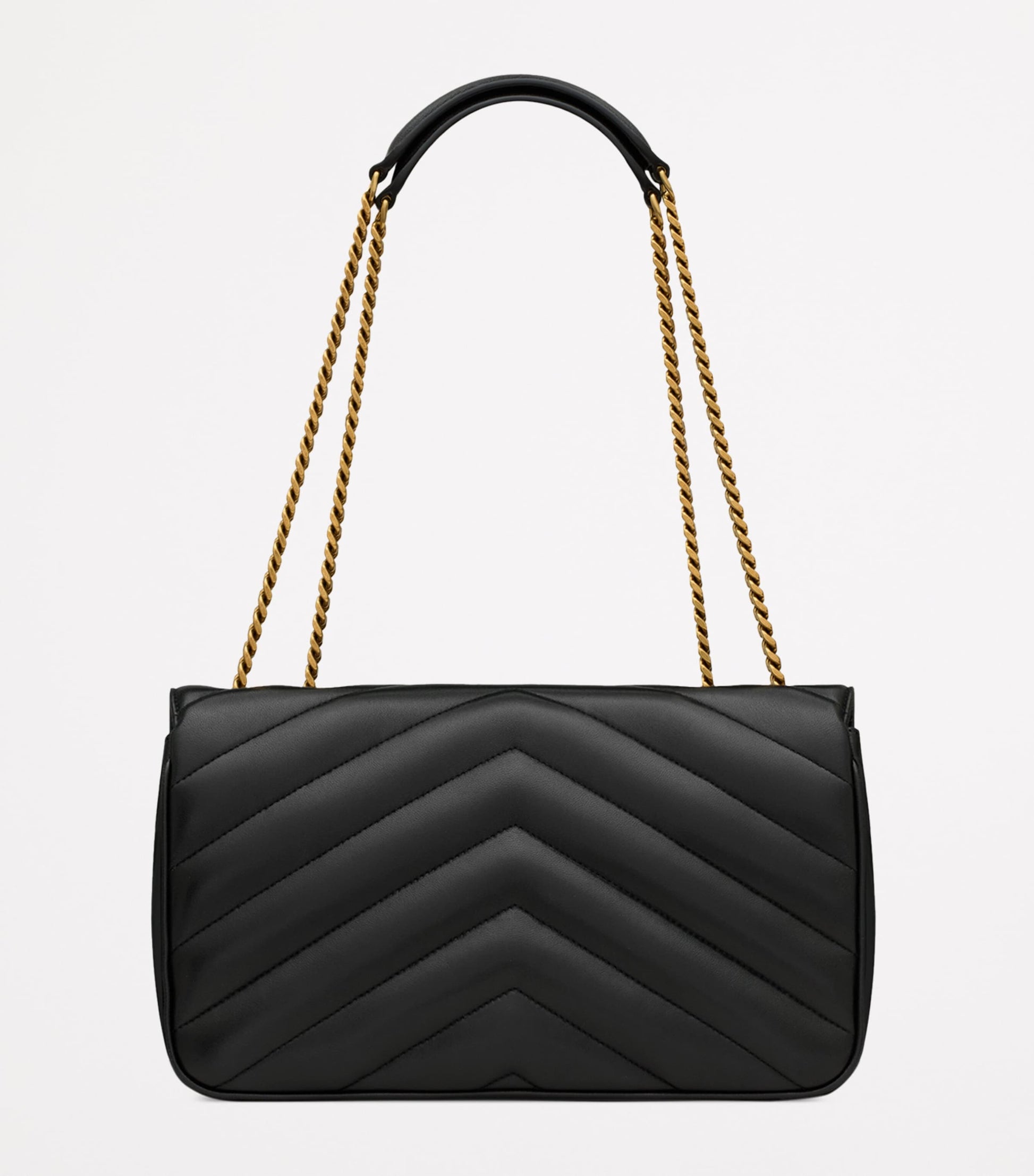 Saint Laurent Black Medium Loulou Shoulder Bag