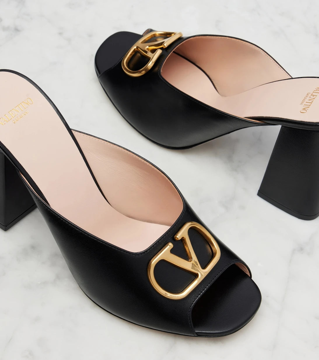 Valentino Garavani - VLogo leather mules