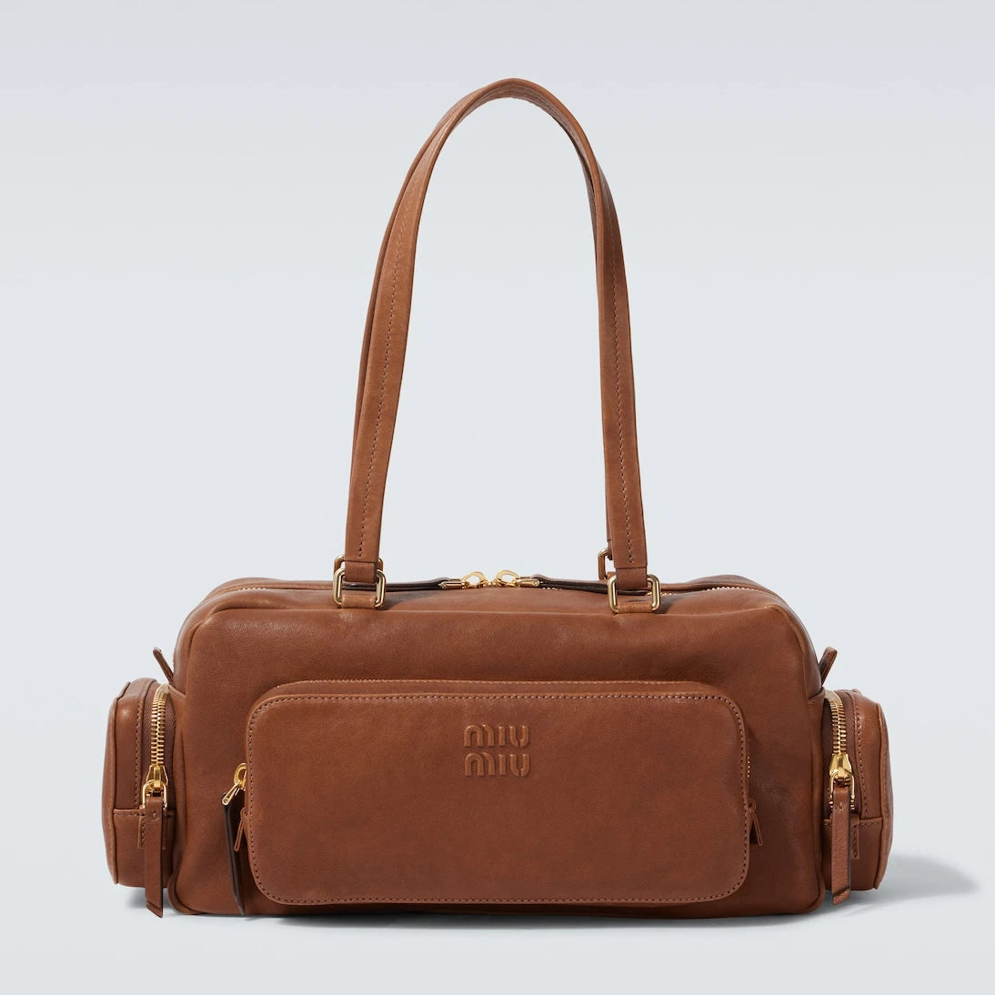Miu Miu - Pocket leather tote bag