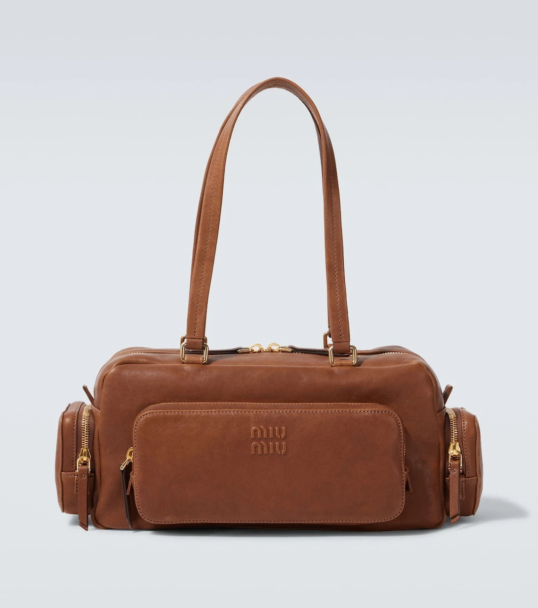 Miu Miu - Pocket leather tote bag