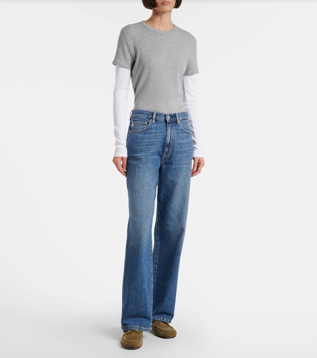AG Jeans - Kora high-rise wide-leg jeans