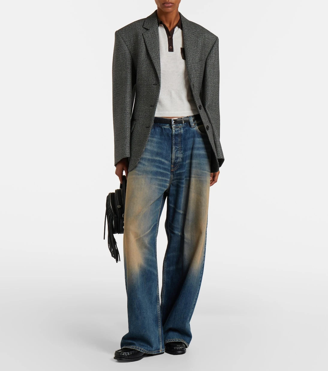 Acne Studios - قميص بولو شفاف