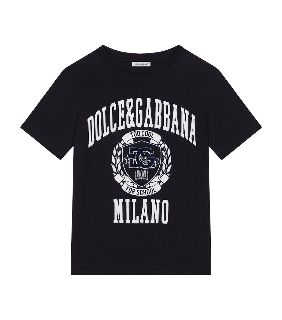 Dolce & Gabbana Kids Cotton Logo T-Shirt (8-12 Years)