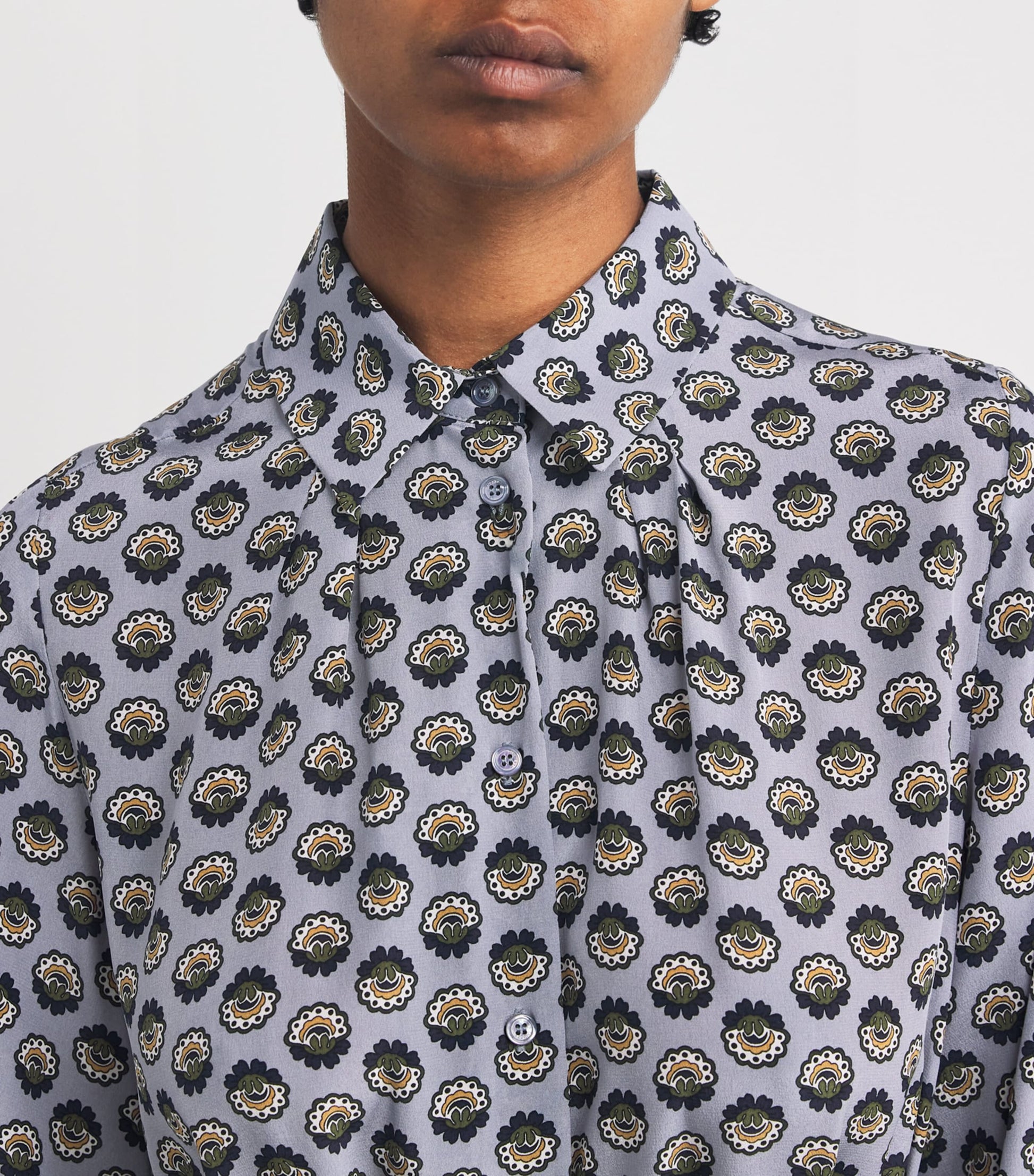 Weekend Max Mara Blue Silk Floral Maxi Dress