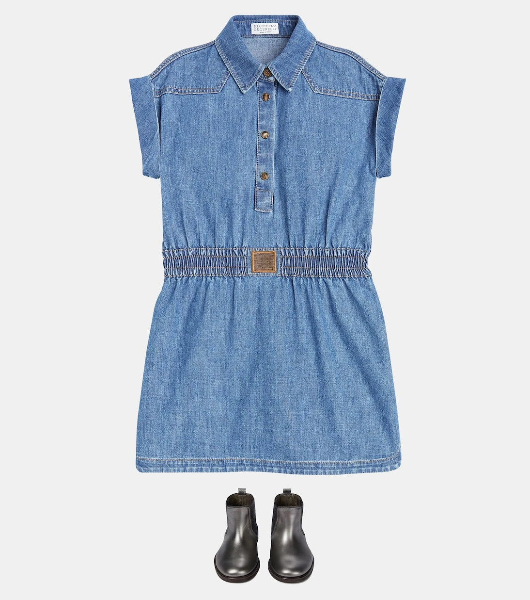 Brunello Cucinelli Kids - Denim dress