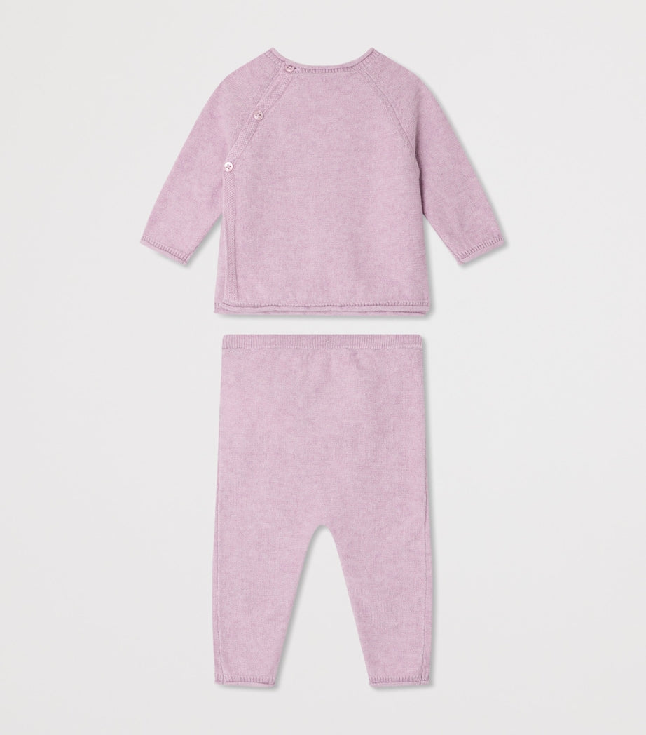 Cotton-Cashmere Loana Top and Trousers Set (1-18 Months)