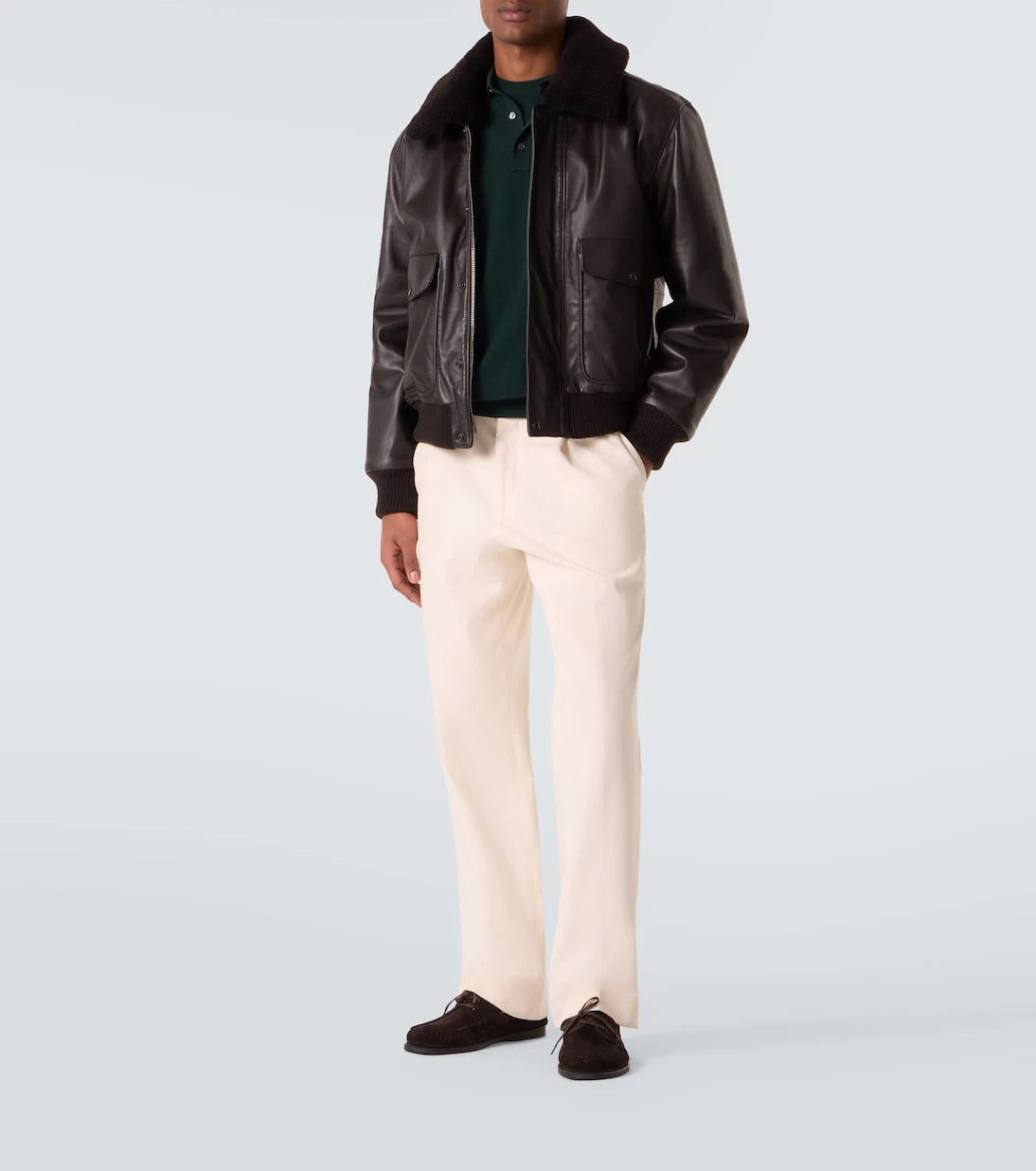 Thom Sweeney - Wool polo sweater