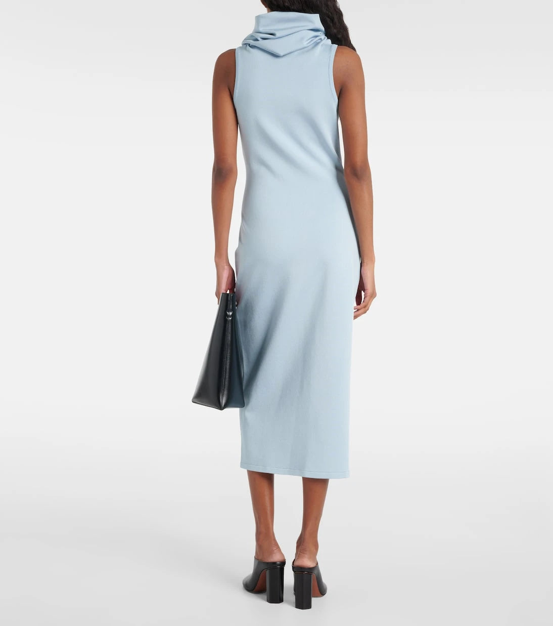 Alaïa - Hooded jersey midi dress